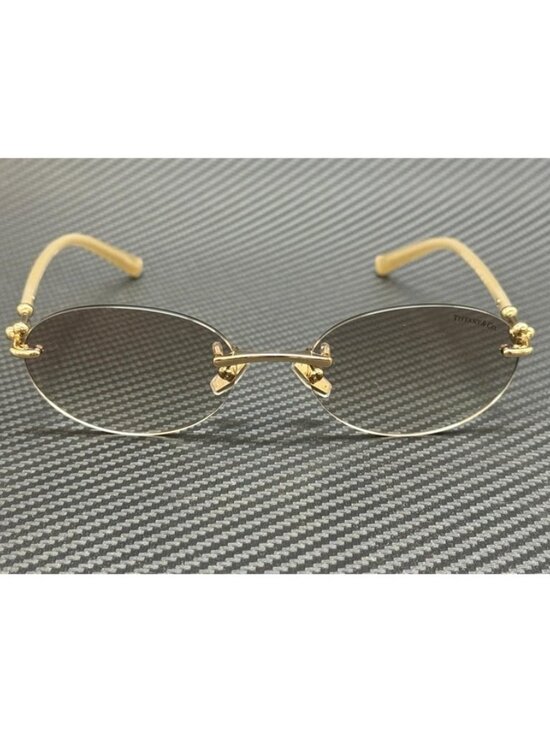 New Tiffany & Co. Women Pale Gold Sunglasses 56-18-140